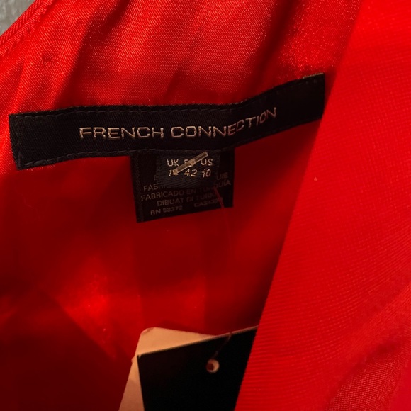 French connection red dress open front NWT size 10 - Picture 9 of 10